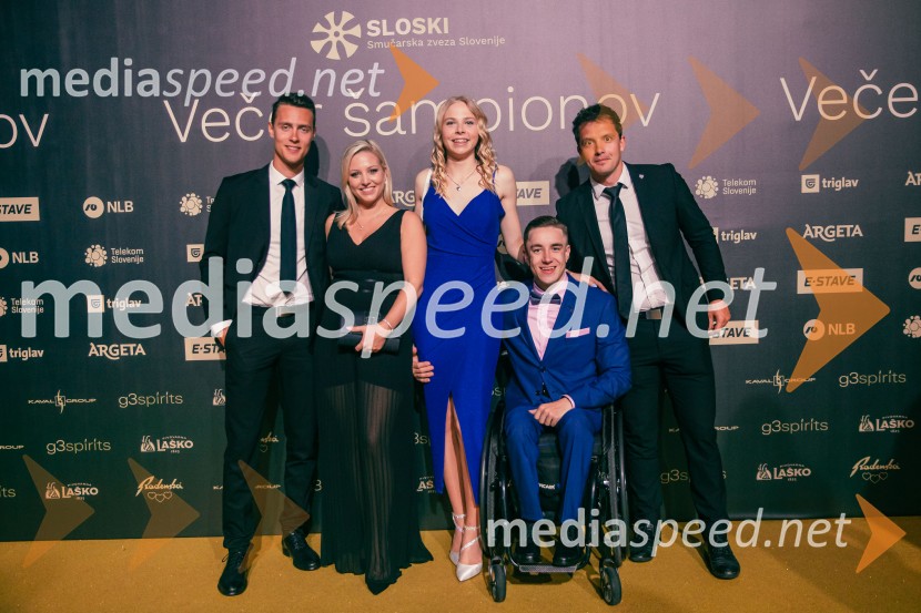  ... ;  ... ;  Taja Bodlaj, smučarska skakalka;  Jernej  Slivnik, paraolimpijec;  ... Večer šampionov 2025, Smučarska zveza Slovenije