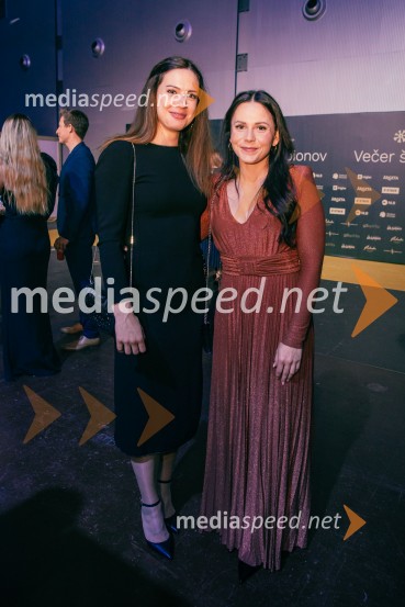  Andreja  Slokar, smučarka;  Gloria Kotnik, deskarka na snegu Večer šampionov 2025, Smučarska zveza Slovenije