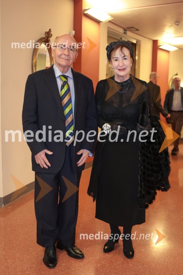  Mitja Rotovnik, nekdanji direktor Cankarjevega doma;  Polona Vetrih, igralkaManon Lescaut, premiera opere v SNG Opera in balet Ljubljana