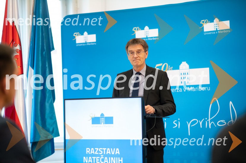 prof. dr. Zdravko Kačič, rektor Univerze v MariboruRazstava natečajnih elaboratov za novogradnjo prizidka Fakultete za energetiko UM