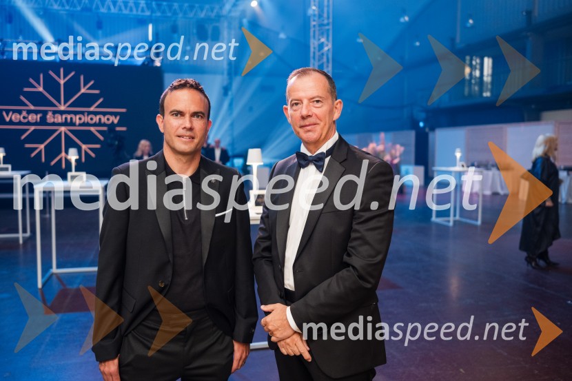  Jernej Damjan, nekdanji smučarski skakalec;  Enzo Smrekar, predsednik uprave Droge Kolinske in glavni direktor strateškega poslovnega področja v Atlantic Grupi, predsednik SZS, podpredsednik Olimpijskega komiteja SlovenijeVečer šampionov 2025, Smučarska zveza Slovenije