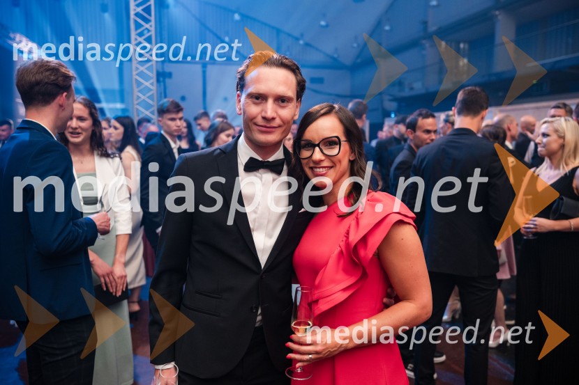  Anže Lanišek, smučarski skakalec;  Nastja LanišekVečer šampionov 2025, Smučarska zveza Slovenije