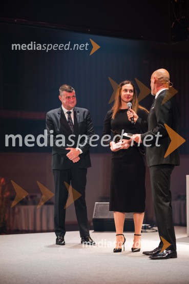  Janez Bijol,  direktor podjetja Bijol d.o.o., predsednik Zbora alpskih disciplin, Smučarska zveza Slovenije;  Andreja  Slokar, smučarka;  Peter Poles, televizijski voditeljVečer šampionov 2025, Smučarska zveza Slovenije