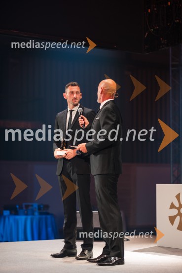  Jakov Fak, biatlonec;  Peter Poles, televizijski voditeljVečer šampionov 2025, Smučarska zveza Slovenije