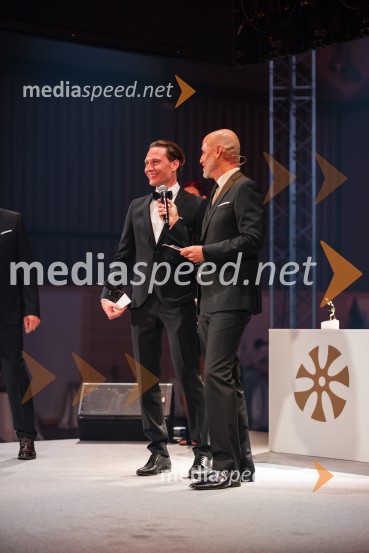  Anže Lanišek, smučarski skakalec;  Peter Poles, televizijski voditeljVečer šampionov 2025, Smučarska zveza Slovenije