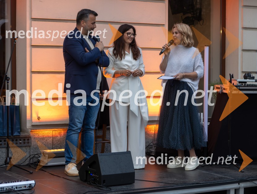  Sebastijan  Blakaj, lastnik lokala Nana;  Devana Blakaj, Lokal Nana;  Anita  Mlakar, moderatorka in svetovalka za odnose z javnostmi10 let Nane, priljubljene kavarne in bistroja v Mariboru