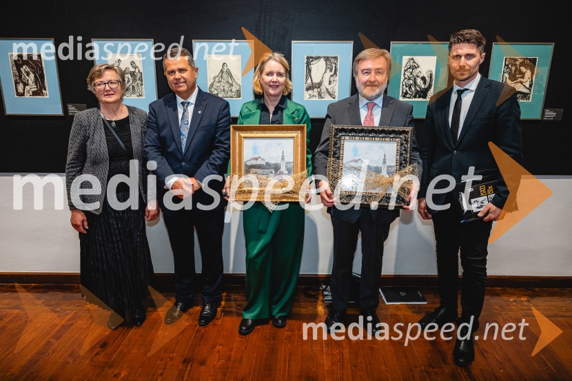 izr. prof. dr. Marjeta Ciglenečki , strokovnjakinja za umetnostno zgodovino;  Janez Magyar, župan, Občina Lendava;  Sylvia Groneick, nemška veleposlanica v Sloveniji;  Milena  Zupančič, igralka;  Dubravko Baumgartner, direktor Galerije – Muzeja LendavaLikovni velikani na lendavskem gradu: Salvador Dalí & Otto Dix, odprtje razstave