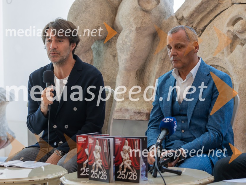  Edward Clug, umetniški direktor, Balet SNG Maribor;  Danilo Rošker, direktor SNG MariborSNG Maribor predstavil repertoar sezone 2025/2026