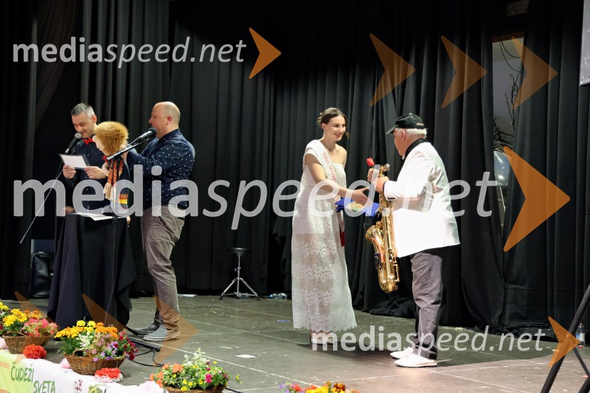  Katja Zver, prva spremljevalka, Miss Slovenije 2024;  Oto Vrhovnik, glasbenikDobrodelni koncert Čudeži sveta