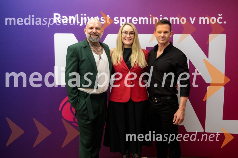  Marko  Podgornik Verdev, direktor Mikro+Polo d.o.o.;  Maja Čander, kreativna direktorica in prokuristka, Kreativna baza;  Gregor  Kirsch, osebni trener1. Slovenska MEN-TAL konferenca