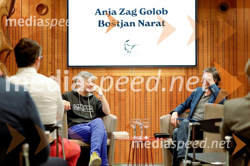 Anja Zag Golob;  Boštjan Narat, filozofIskrivo v živo: Anja Zag Golob v pogovoru z Boštjanom Naratom