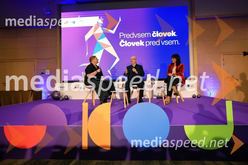  Tina Cipot, vodja korporativnega komuniciranja, Lidl Slovenija, predsednica PRSS; prof. dr. Dejan Verčič,  profesor in vodja Centra za marketing in odnose z javnostmi na Fakulteti za družbene vede v Ljubljani, ter partner in direktor za znanje, Herman & partnerji d.o.o.; mag. Petra Stušek, direktorica, Turizem Ljubljana27. SKOJ, prvi dan konference