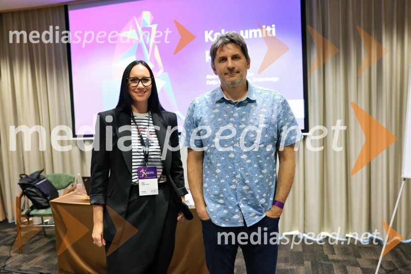  Katja  Gaspari Leben, zavod Vitalica;  Aleš Kočevar, kreativni direktor, Saatch&Saatchi Ljubljana27. SKOJ, prvi dan konference