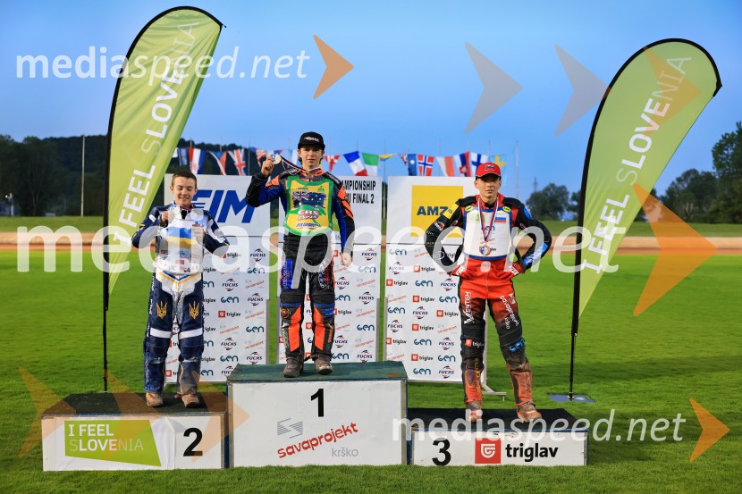  Makar Levishyn, speedwayist;  Beau Balley, speedwayist;  Gregor Zorko, speedwayistGregor Zorko s tretjim mestom v finale, Speedway SGP3 Polfinale 2