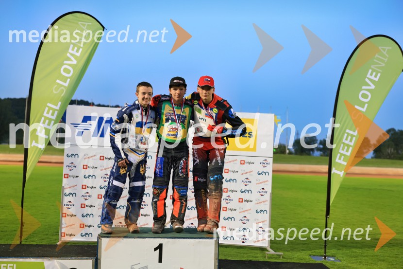  Makar Levishyn, speedwayist;  Beau Balley, speedwayist;  Gregor Zorko, speedwayistGregor Zorko s tretjim mestom v finale, Speedway SGP3 Polfinale 2