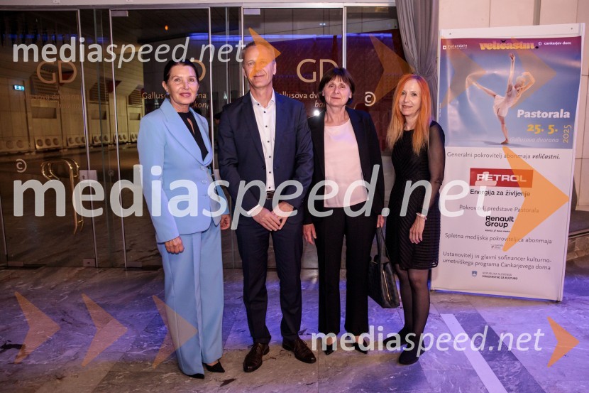 mag. Breda Pečovnik, direktorica kongresno komercialne dejavnosti Cankarjev dom;  ... ;  ... ;  Zvezdana Lazar, Cankarjev domPastoral v izvedbi Malandain Ballet Biarritz, Cankarjev dom