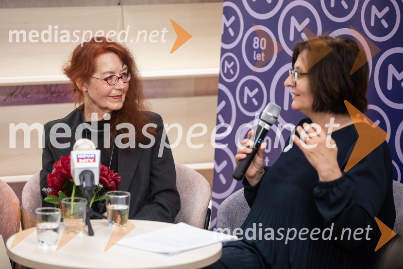  Bina Štampe Žmavc, pisateljica;  ... Razglasitev prejemnikov Levstikovih nagrad Mladinske knjige, novinarska konferenca