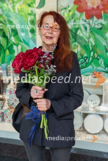  Bina Štampe Žmavc, pisateljicaRazglasitev prejemnikov Levstikovih nagrad Mladinske knjige, novinarska konferenca