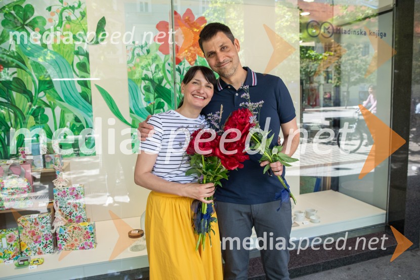  Maja Kastelic, ilustratorka;  Žiga Kosec, urednik revije Cicido, Mladinska knjigaRazglasitev prejemnikov Levstikovih nagrad Mladinske knjige, novinarska konferenca