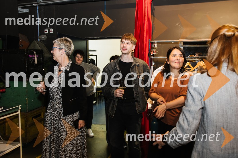  Mirjam Drnovšček, direktorica, SNG Nova Gorica;  Timon Šturbej, igralec;  Marjuta  Slamič, igralkaAnhovo, premiera drame v SNG Nova Gorica