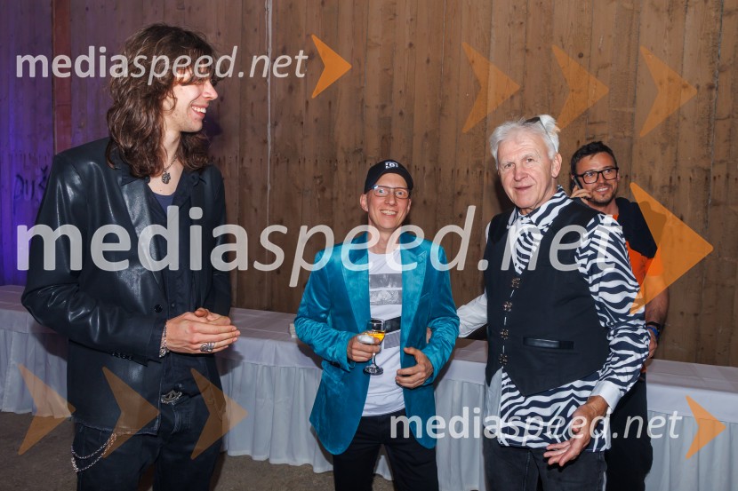  Tit Potecin, Delta Riff band;  Primož  Benko, glasbenik, član skupine Siddharta;  Andrej Šifrer, glasbenikZlata piščal 2025, podelitev glasbenih nagrad