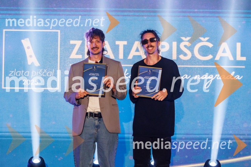  Gregor  Strasbergar, glasbena skupina MRFY;  Rok  Klobučar, glasbena skupina MRFYZlata piščal 2025, podelitev glasbenih nagrad