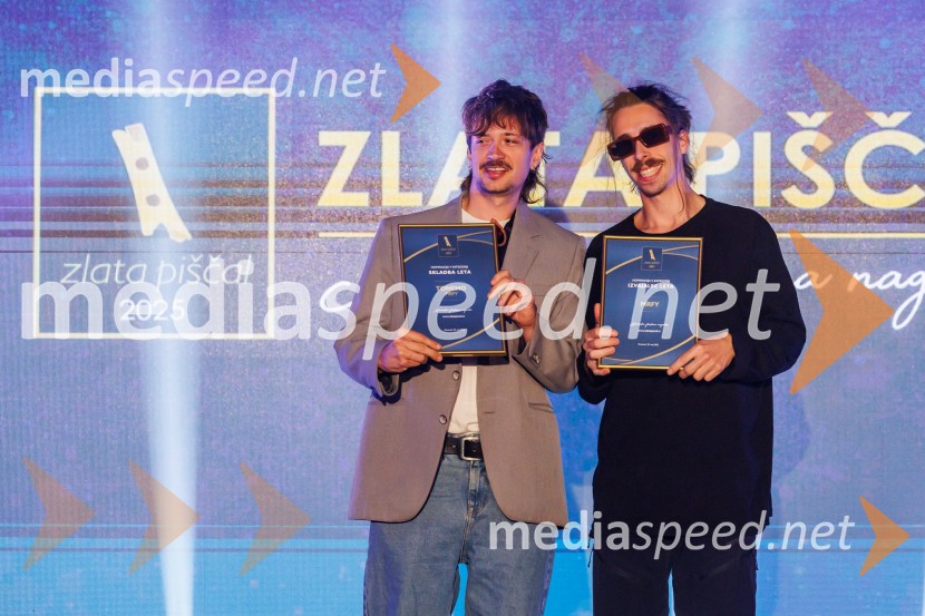  Gregor  Strasbergar, glasbena skupina MRFY;  Rok  Klobučar, glasbena skupina MRFYZlata piščal 2025, podelitev glasbenih nagrad