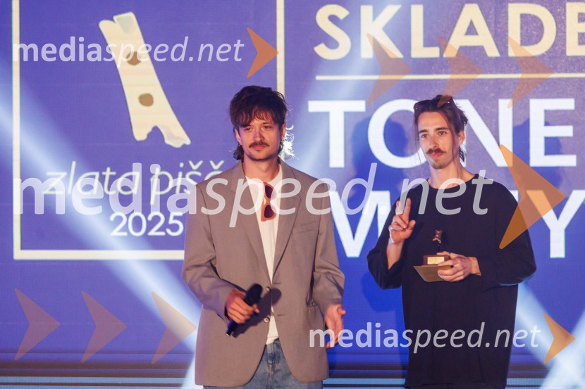  Gregor  Strasbergar, glasbena skupina MRFY;  Rok  Klobučar, glasbena skupina MRFYZlata piščal 2025, podelitev glasbenih nagrad