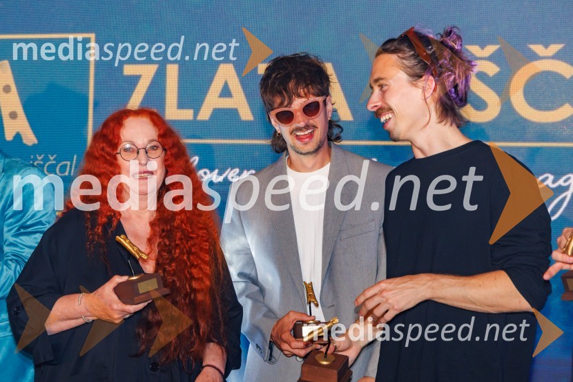  Neca Falk, pevka;  Gregor  Strasbergar, glasbena skupina MRFY;  Rok  Klobučar, glasbena skupina MRFYZlata piščal 2025, podelitev glasbenih nagrad