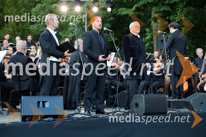  Martin Sušnik, operni solist;  Žiga Lakner, pevec;  Željko Lučić, operni pevec10. Operna noč v Mestnem parku 2025