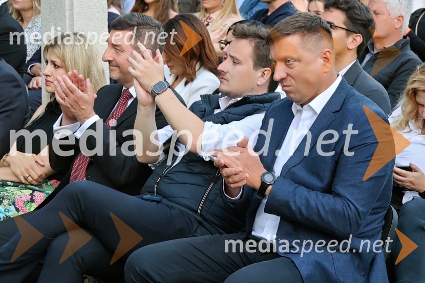  Katja Arsenovič, direktorica Rožmarin Hospitality Group; dr. Aleš Musar, lastnik Ruske dače;  Lenart Žavbi, Poslanec Državnega zbora Republike Slovenije;  ... 10. Operna noč v Mestnem parku 2025