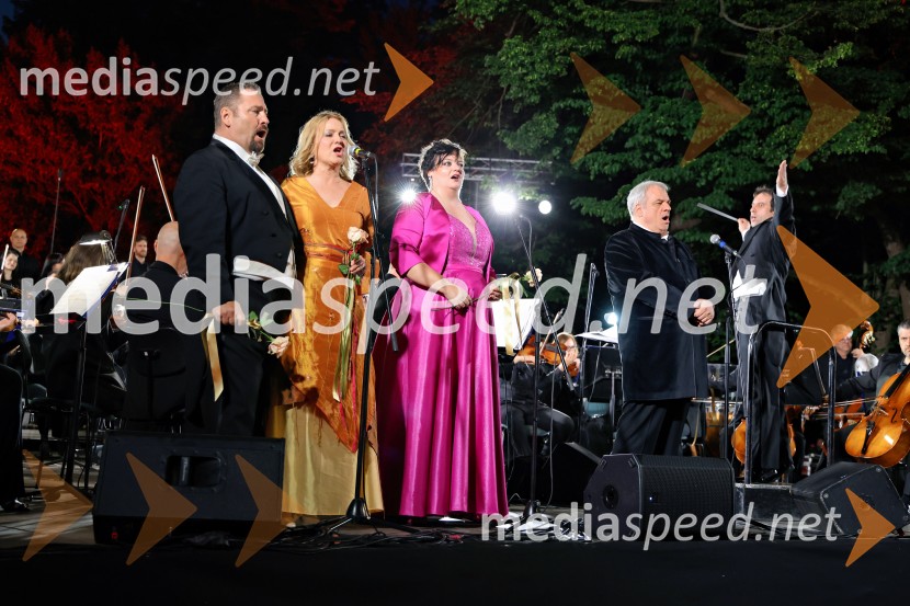  Boštjan  Koritnik, podžupan Mestne občine Ljubljana, politik;  Andreja Zakonjšek Krt, sopranistka;  Rebeka Lokar, operna pevka;  Željko Lučić, operni pevec10. Operna noč v Mestnem parku 2025