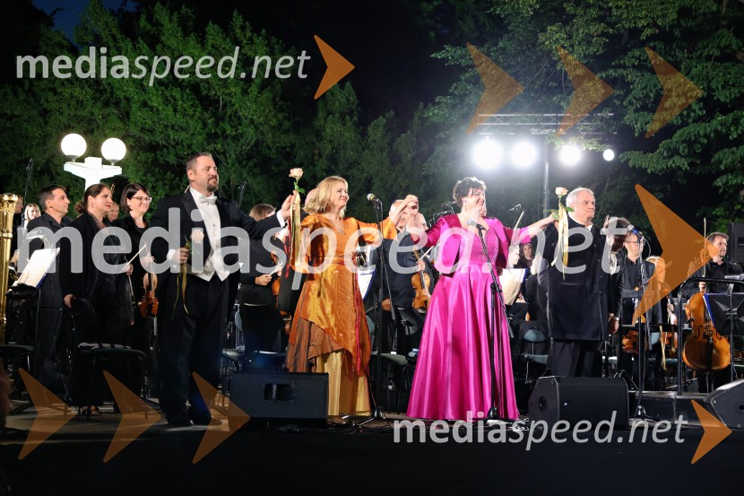  Jaki Jurgec, operni solist;  Andreja Zakonjšek Krt, sopranistka;  Rebeka Lokar, operna pevka;  Željko Lučić, operni pevec10. Operna noč v Mestnem parku 2025