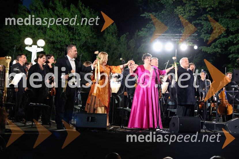  Jaki Jurgec, operni solist;  Andreja Zakonjšek Krt, sopranistka;  Rebeka Lokar, operna pevka;  Željko Lučić, operni pevec10. Operna noč v Mestnem parku 2025