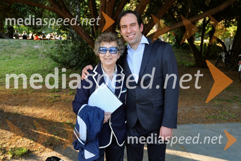  Dragica Petrovič, režiserka in producentka;  Simon Krečič, umetniški direktor Opere SNG Maribor10. Operna noč v Mestnem parku 2025