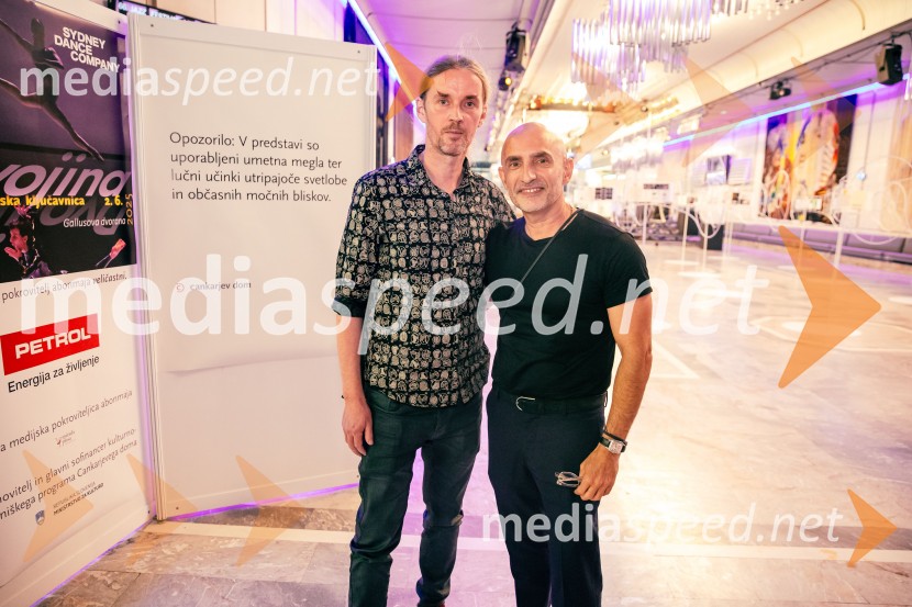  Andrej Jaklič, vodja gledališkega in sodobnoplesnega programa CD;  Rafael Bonachela, koreografSydney Dance Company: Dvojina, plesna predstava v Cankarjevem domu