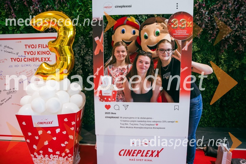 Cineplexx Ljubljana praznoval 3. rojstni dan