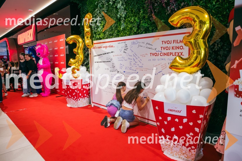 Cineplexx Ljubljana praznoval 3. rojstni dan