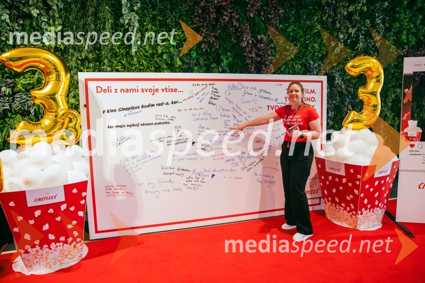Cineplexx Ljubljana praznoval 3. rojstni dan