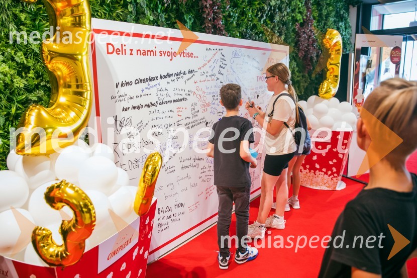 Cineplexx Ljubljana praznoval 3. rojstni dan