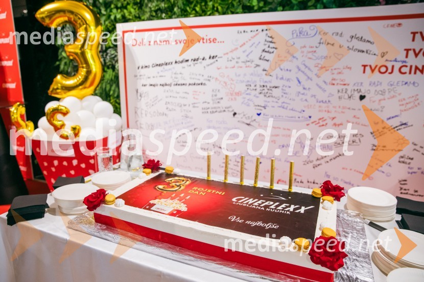 Cineplexx Ljubljana praznoval 3. rojstni dan