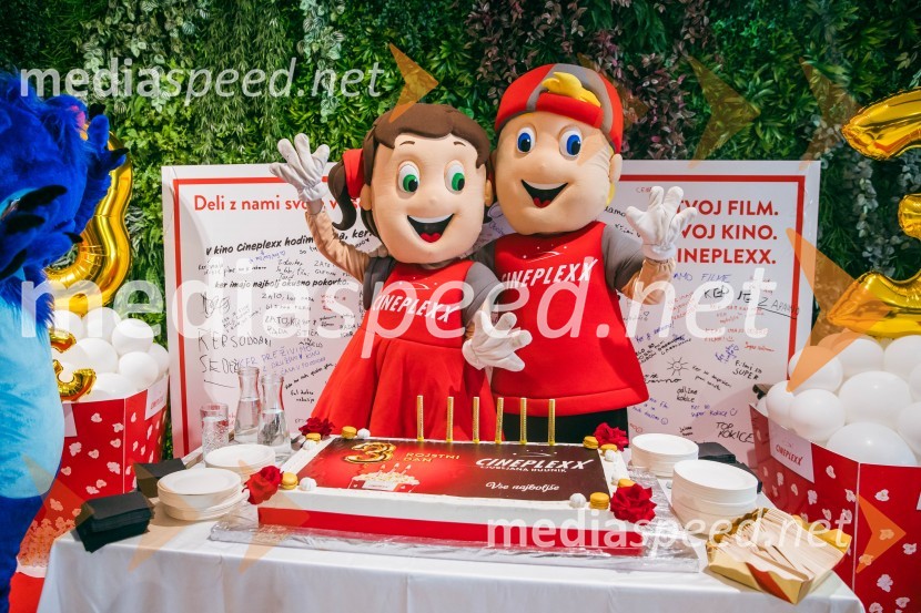 Cineplexx Ljubljana praznoval 3. rojstni dan
