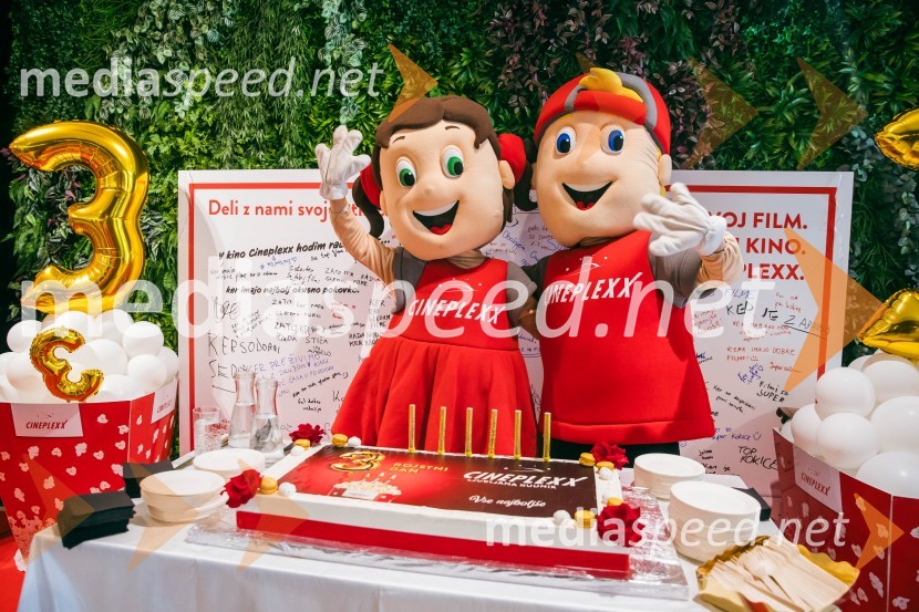 Cineplexx Ljubljana praznoval 3. rojstni dan
