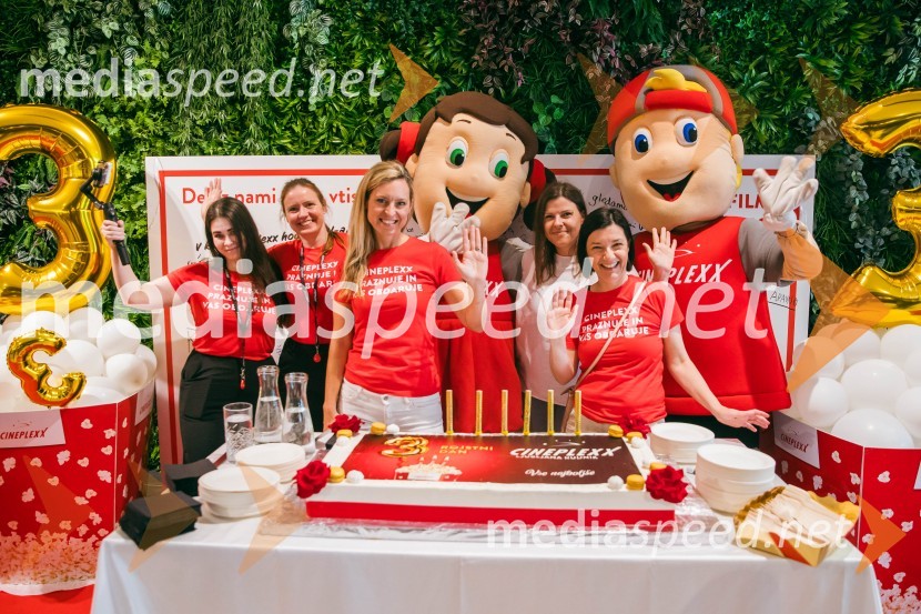 Cineplexx Ljubljana praznoval 3. rojstni dan