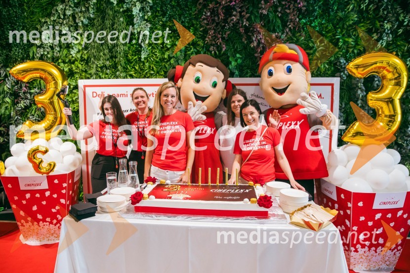 Cineplexx Ljubljana praznoval 3. rojstni dan