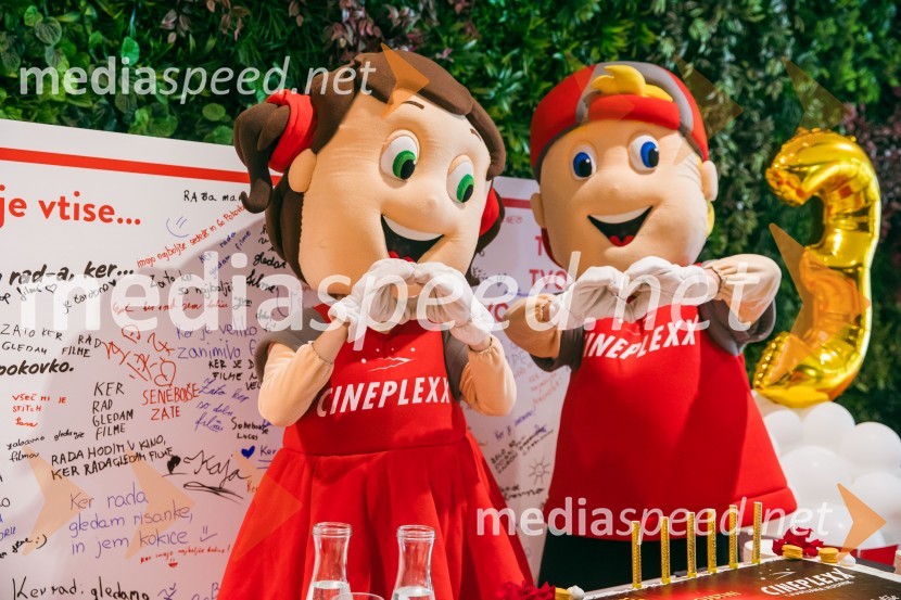 Cineplexx Ljubljana praznoval 3. rojstni dan