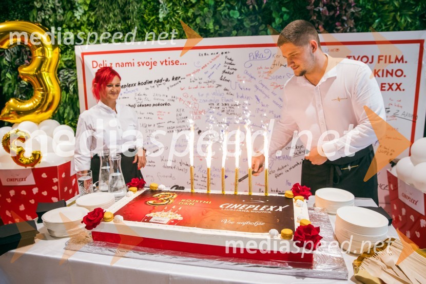 Cineplexx Ljubljana praznoval 3. rojstni dan