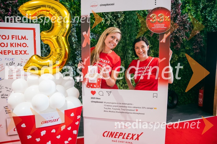 Cineplexx Ljubljana praznoval 3. rojstni dan