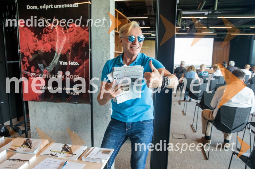   Igor  Jelen-Iggy, Hiša umetnosti IGEN CeljePredstavitev sezone 2025/26 v Cankarjevem domu, novinarska konferenca