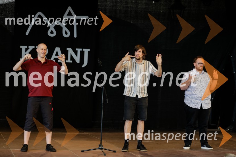  ... ;  Vid Sodnik, improvizator;  Juš Milčinski, improvizator in TV voditeljTradicionalni sprejem kranjskih odličnjakov in prebojnikov 2025